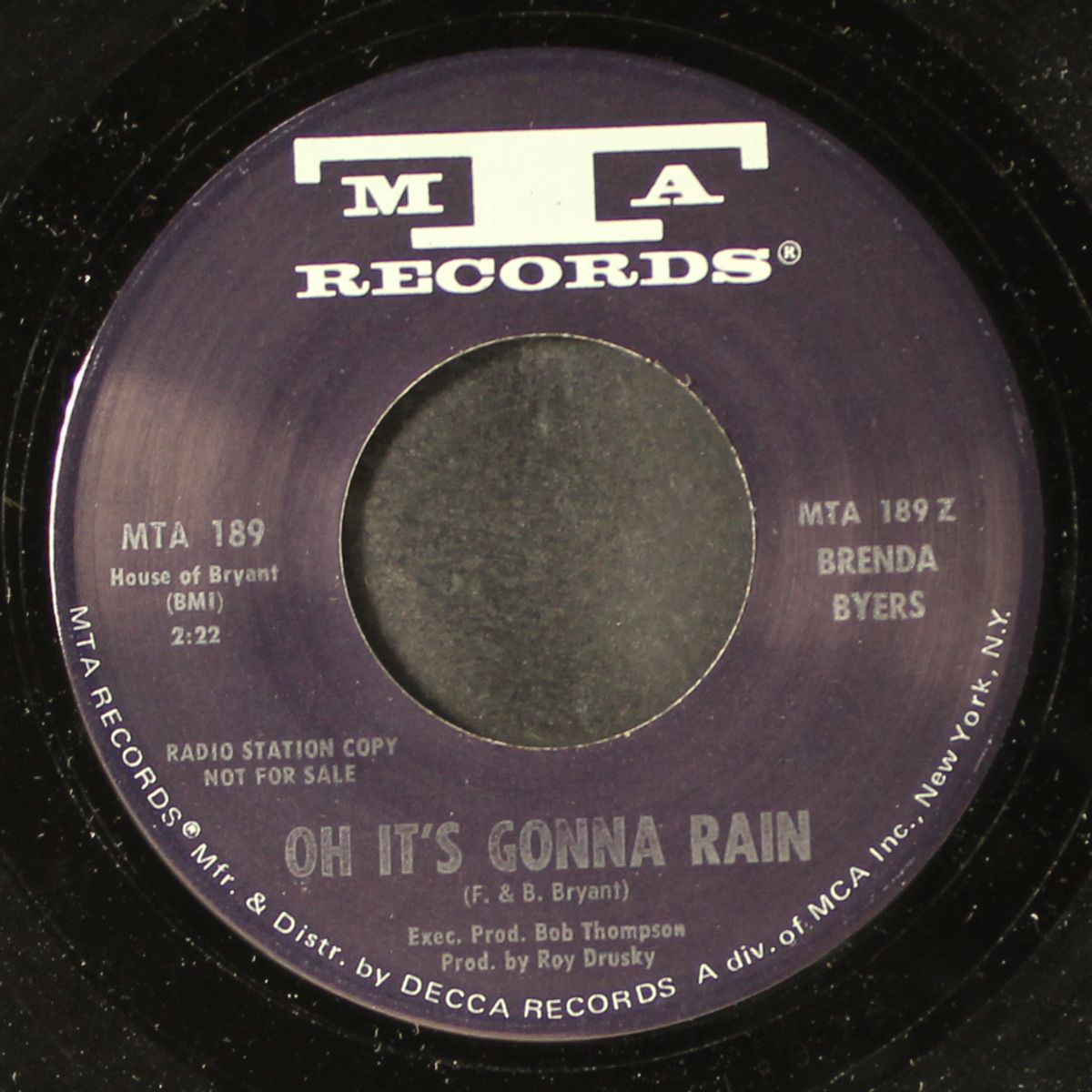 little boys / oh it's gonna rain by BRENDA BYERS