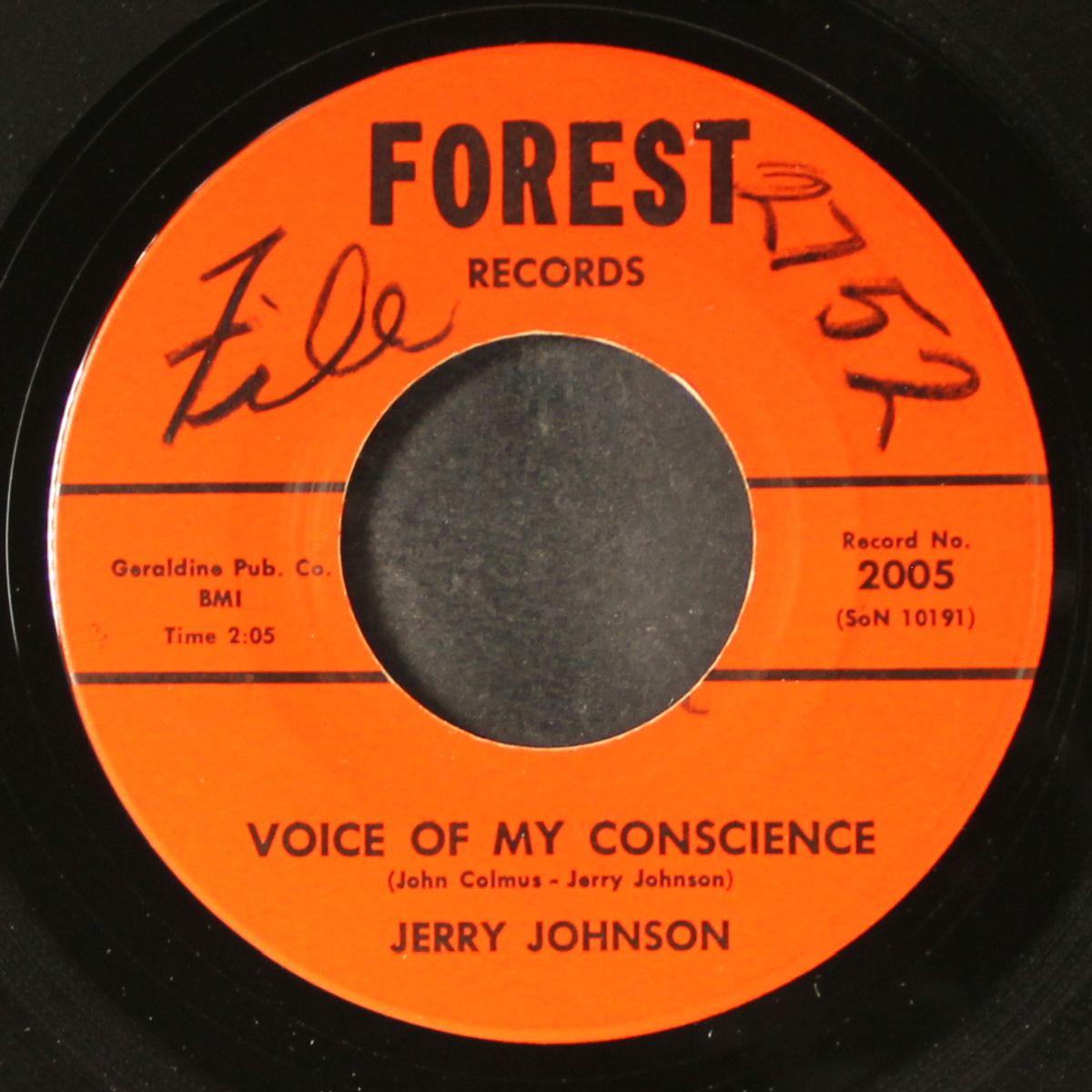 voice of my conscience / one never knows does one by JERRY JOHNSON