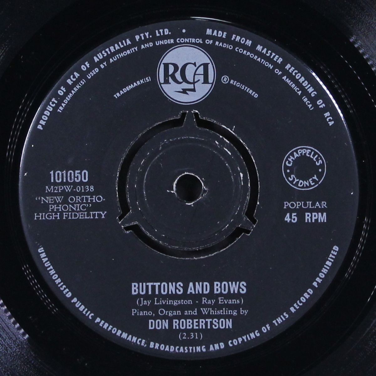 bobby-o / buttons and bows by DON ROBERTSON