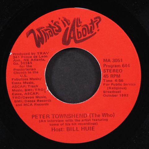 PETE TOWNSHEND / REO SPEEDWAGON