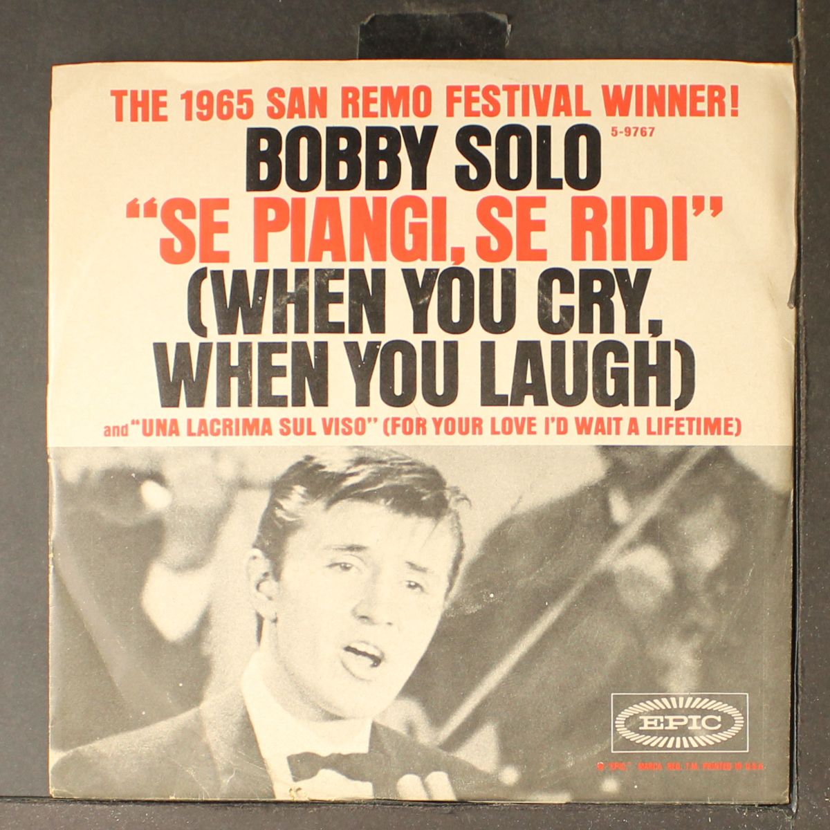 se piangi se ridi by BOBBY SOLO