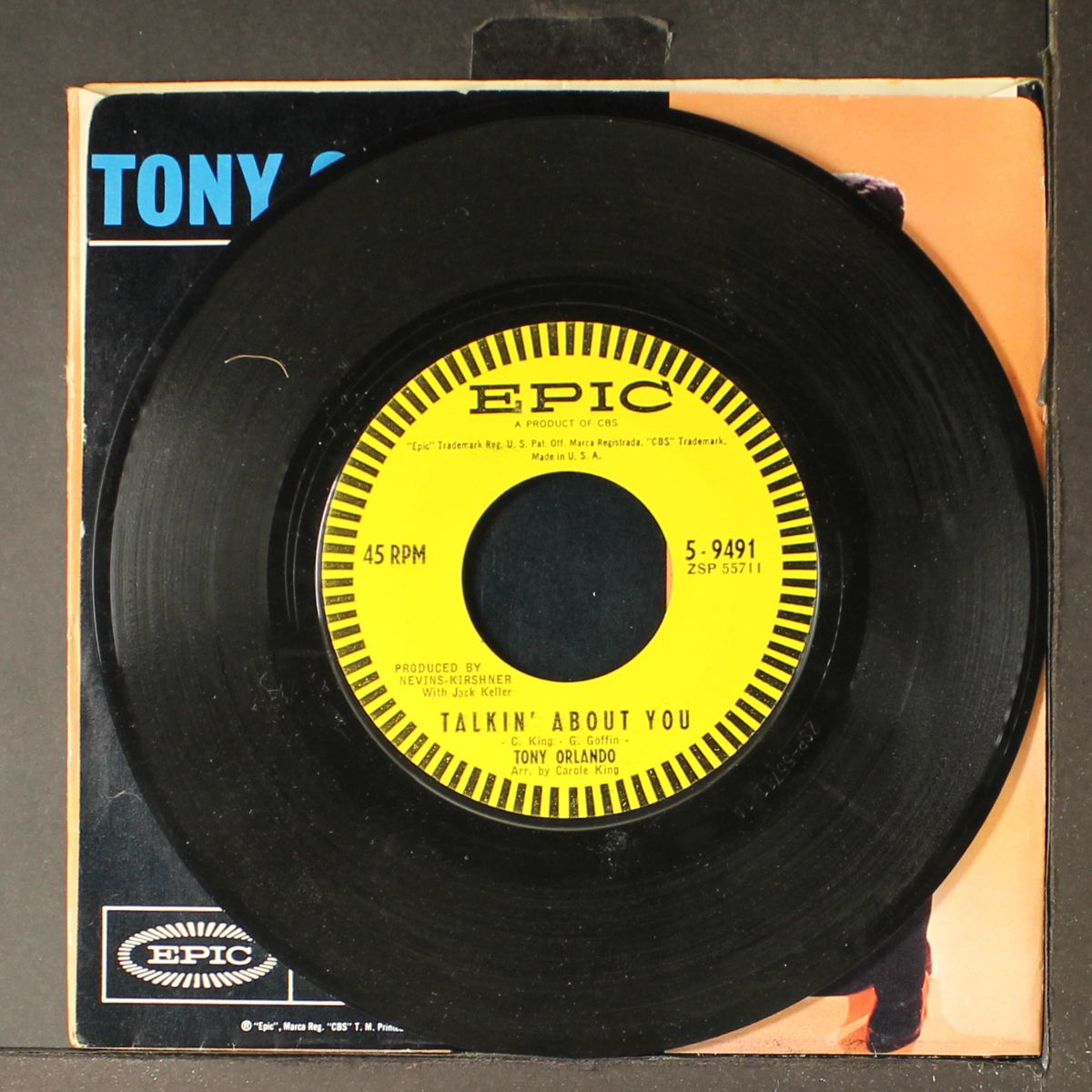 talkin' about you / my baby's a stranger by TONY ORLANDO