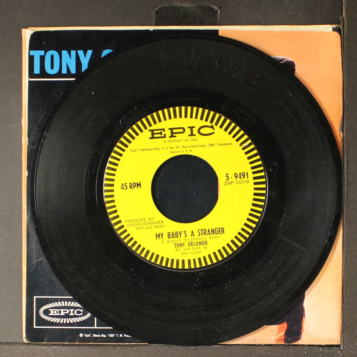 talkin' about you / my baby's a stranger by TONY ORLANDO