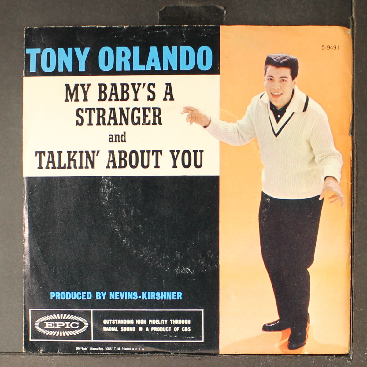 talkin' about you / my baby's a stranger by TONY ORLANDO