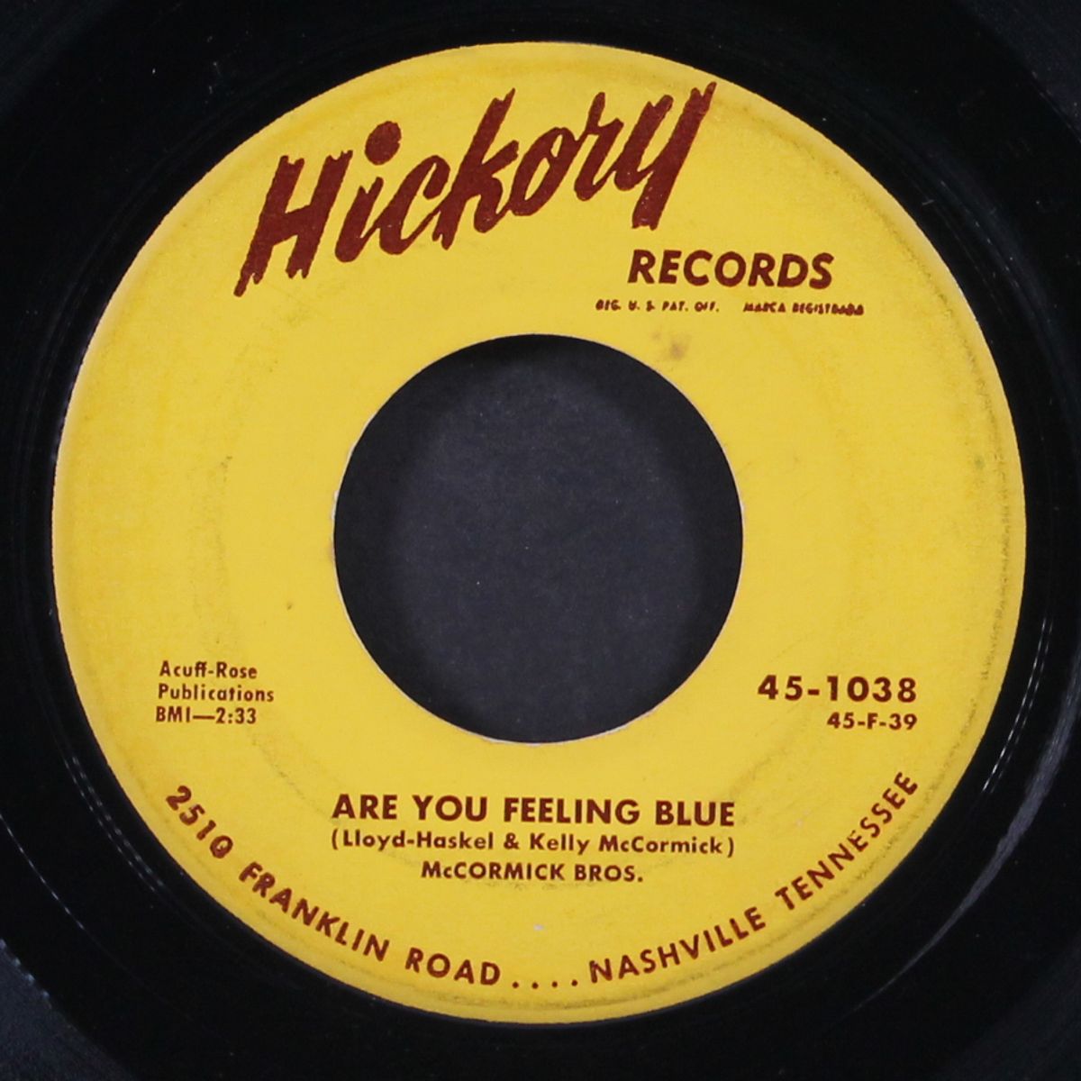 are you feeling blue / bugle call rag by MCCORMICK BROTHERS
