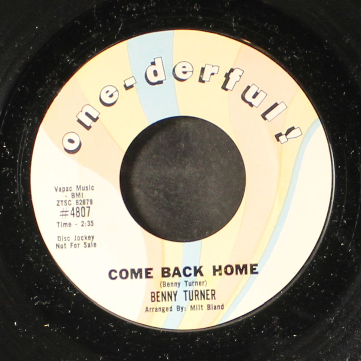 when i'm gone / come back home by BENNY TURNER