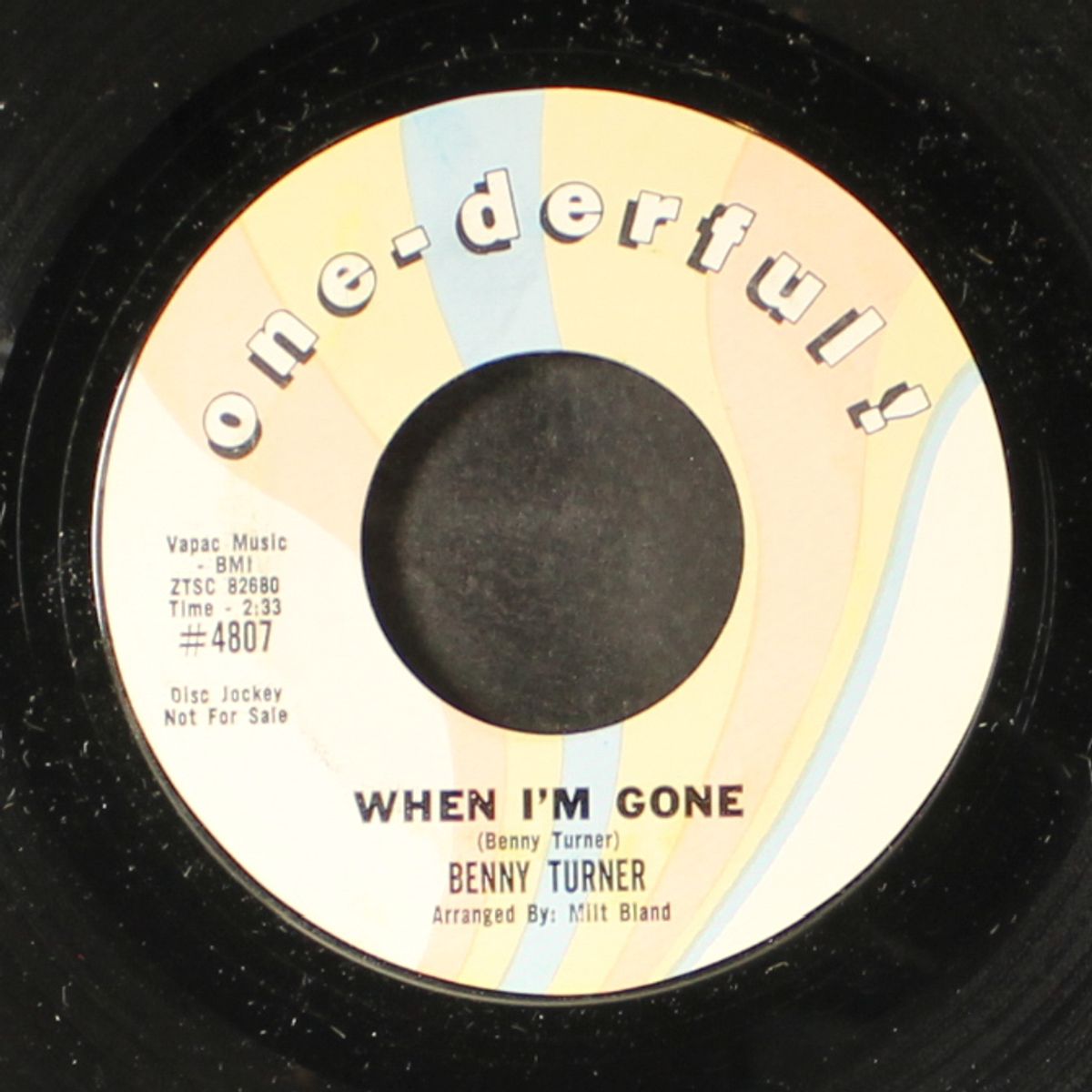 when i'm gone / come back home by BENNY TURNER