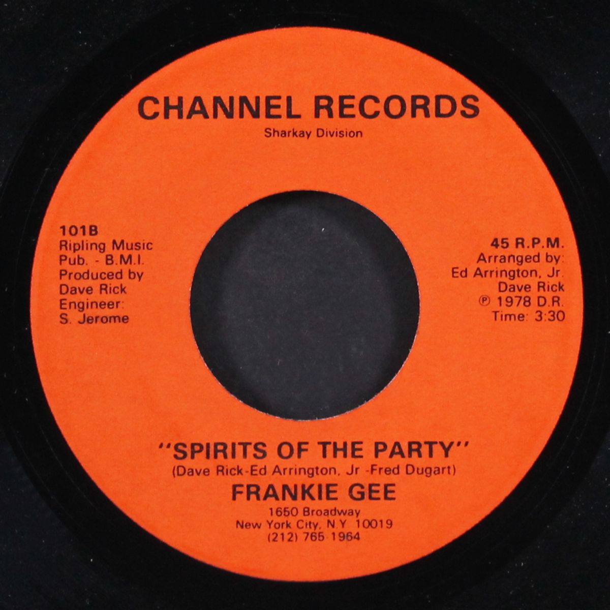 mixed up shook up boy / spirits of the party by FRANKIE GEE