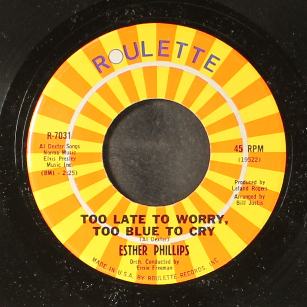 too late to worry too blue to cry / i'm in the mood for love by ESTHER PHILLIPS
