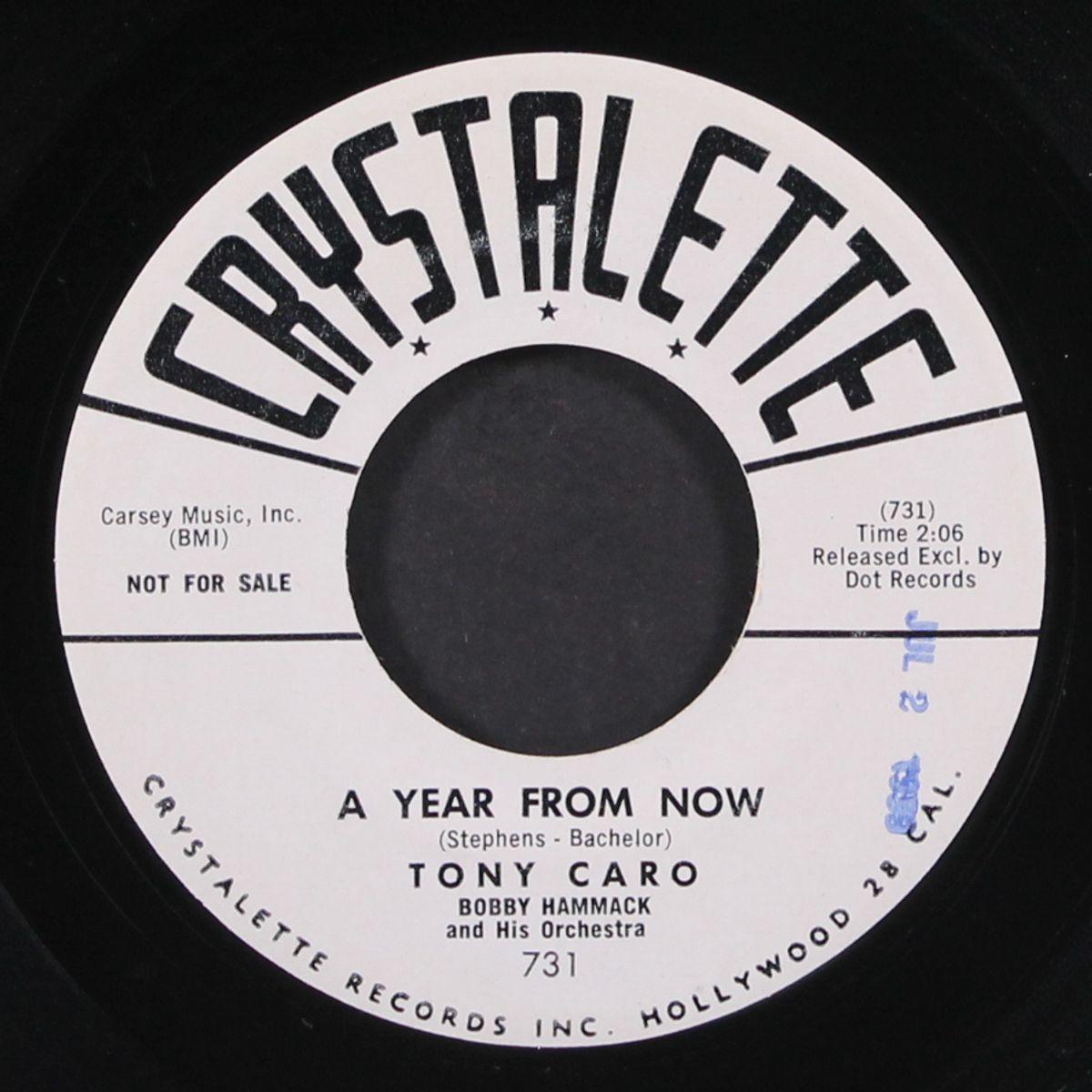 a year from now / if i ever catch you by TONY CARO
