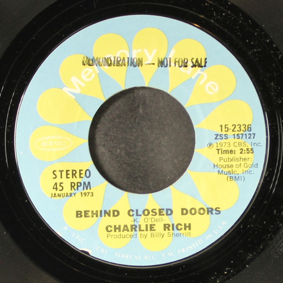 behind closed doors / i take it on home by CHARLIE RICH