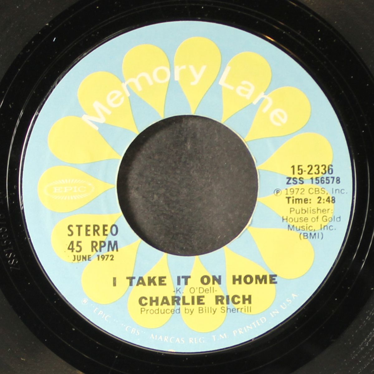 behind closed doors / i take it on home by CHARLIE RICH