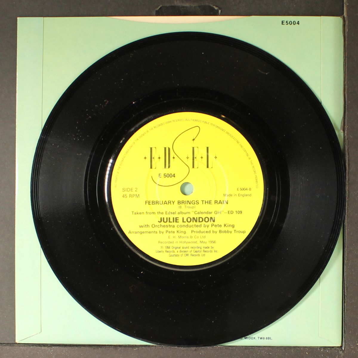 cry me a river / february brings the rain by JULIE LONDON