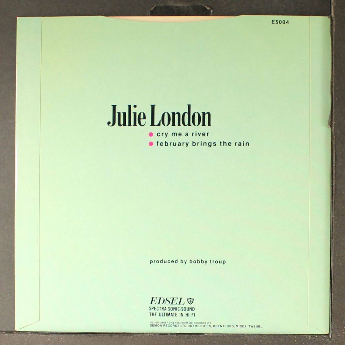 cry me a river / february brings the rain by JULIE LONDON