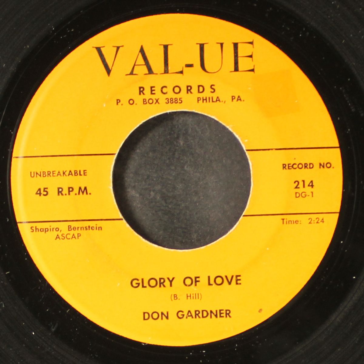 glory of love / deed i do by DON GARDNER