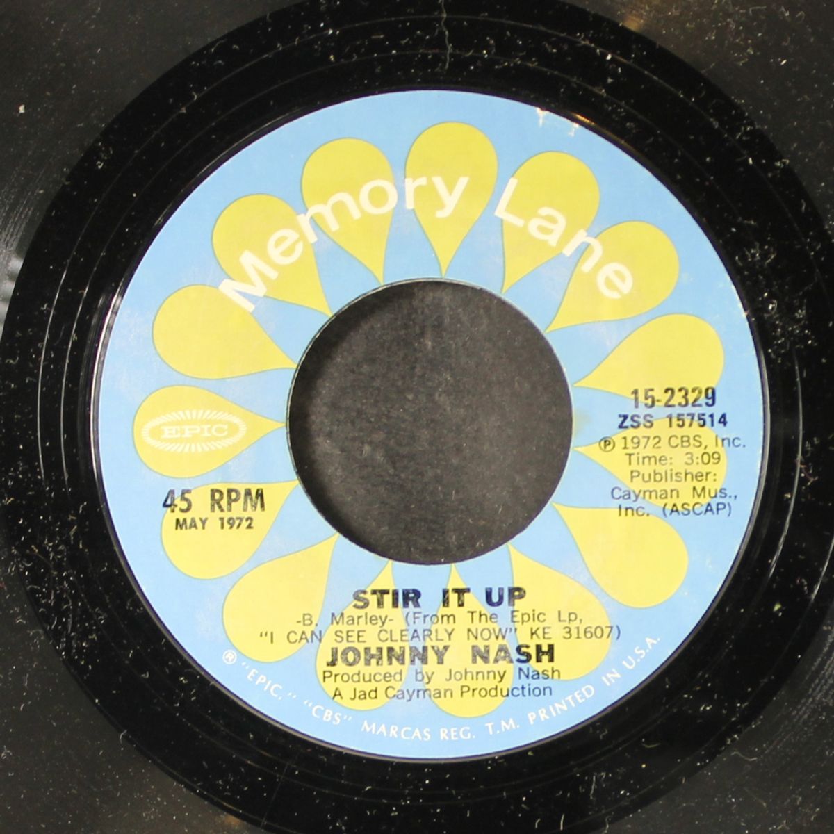 i can see clearly now / stir it up by JOHNNY NASH