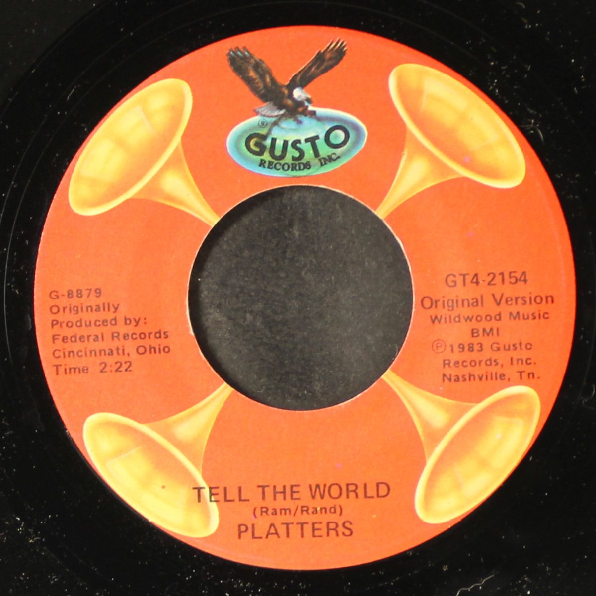 tell the world / love all night by PLATTERS