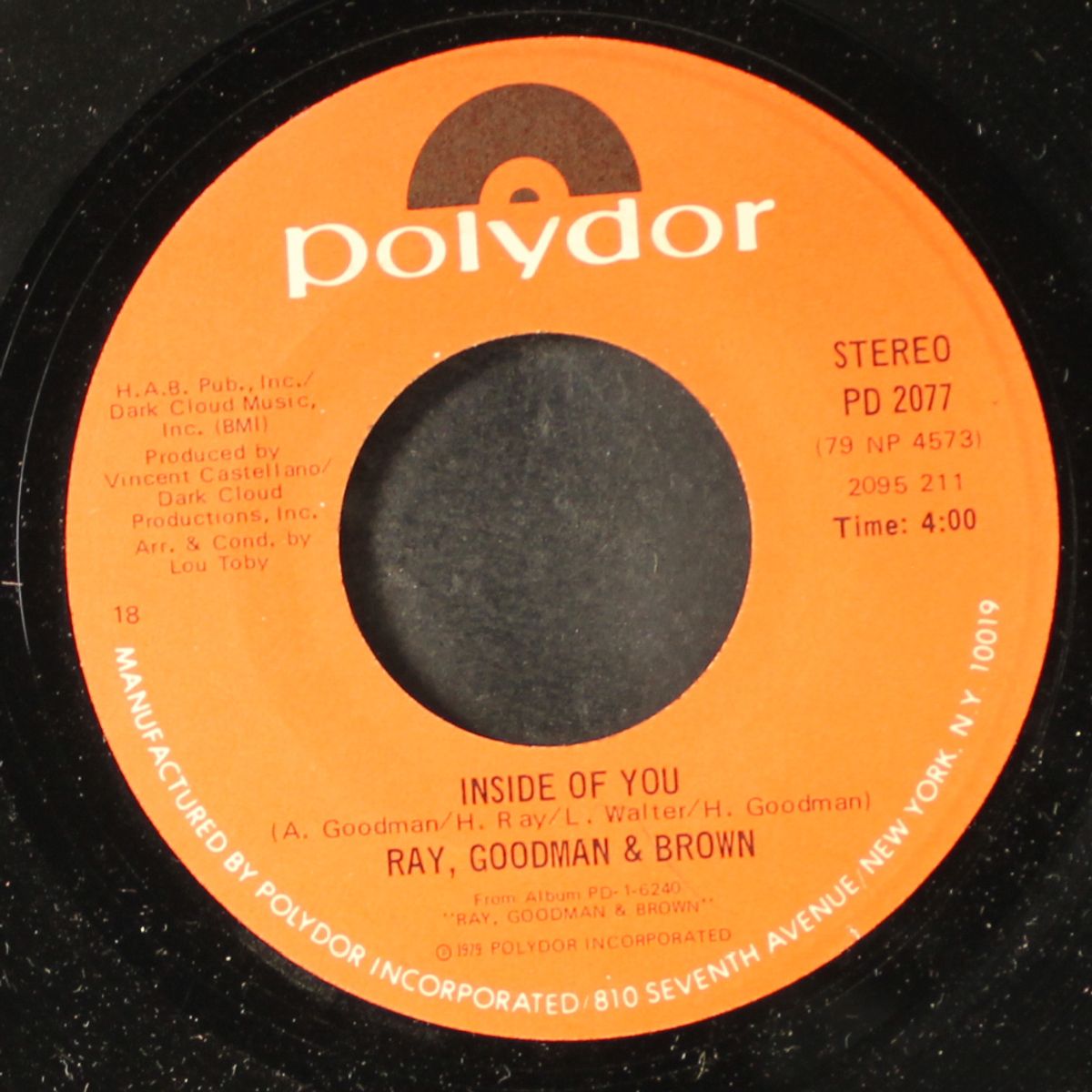 inside of you / treat her right by RAY, GOODMAN & BROWN