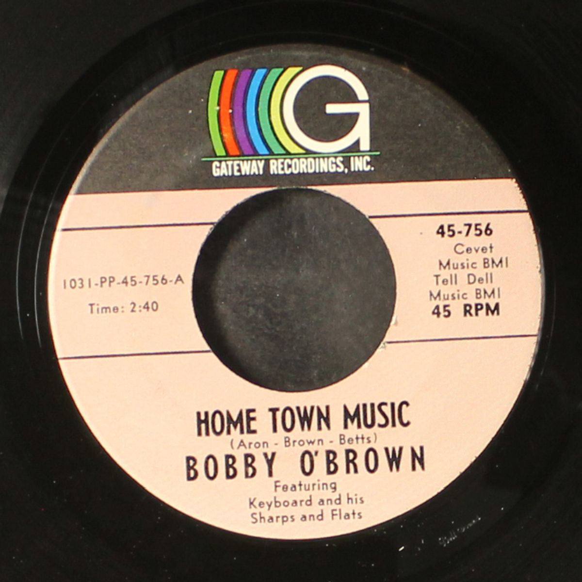 home town music / put your mind on me by BOBBY O'BROWN