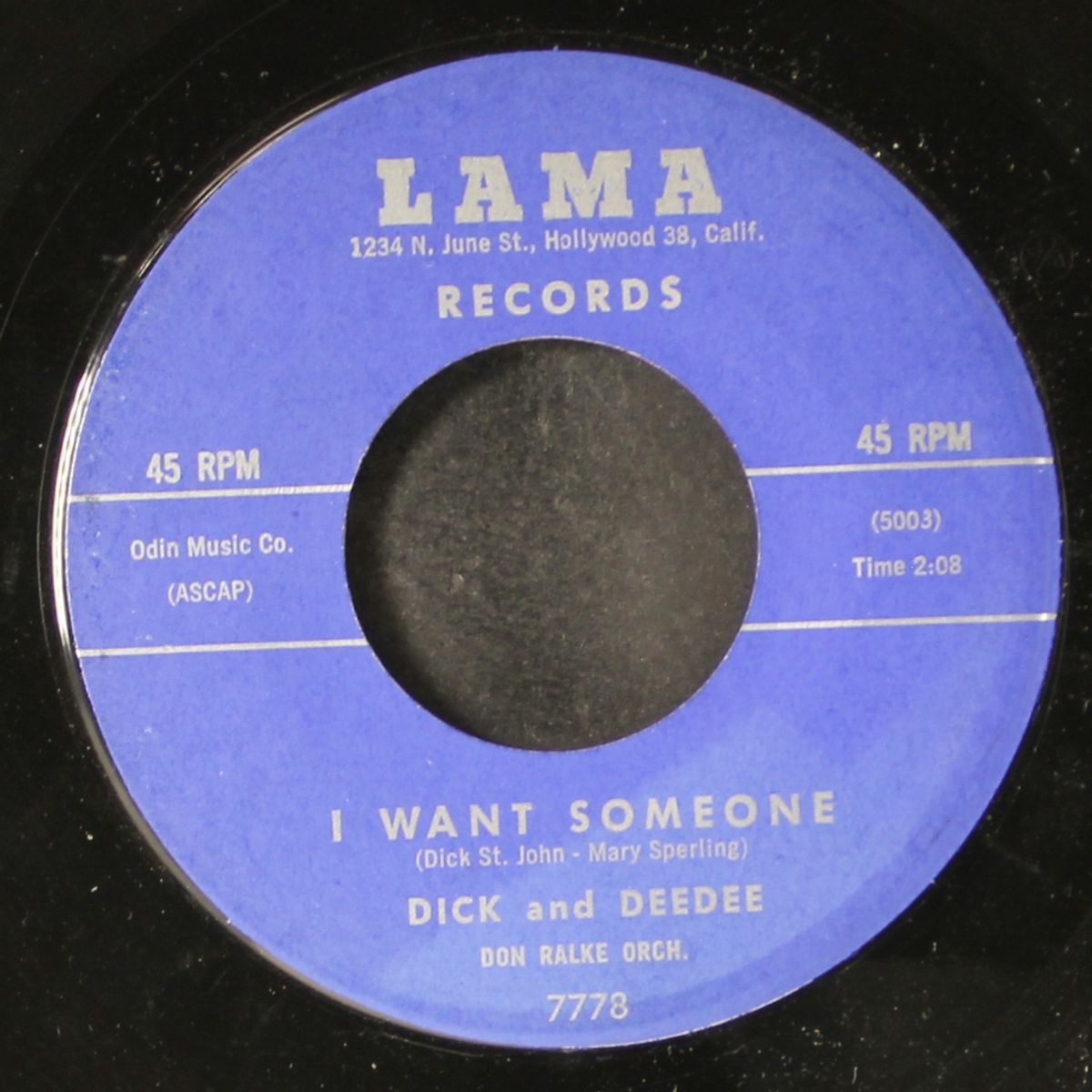 the mountain's high / i want someone by DICK & DEEDEE