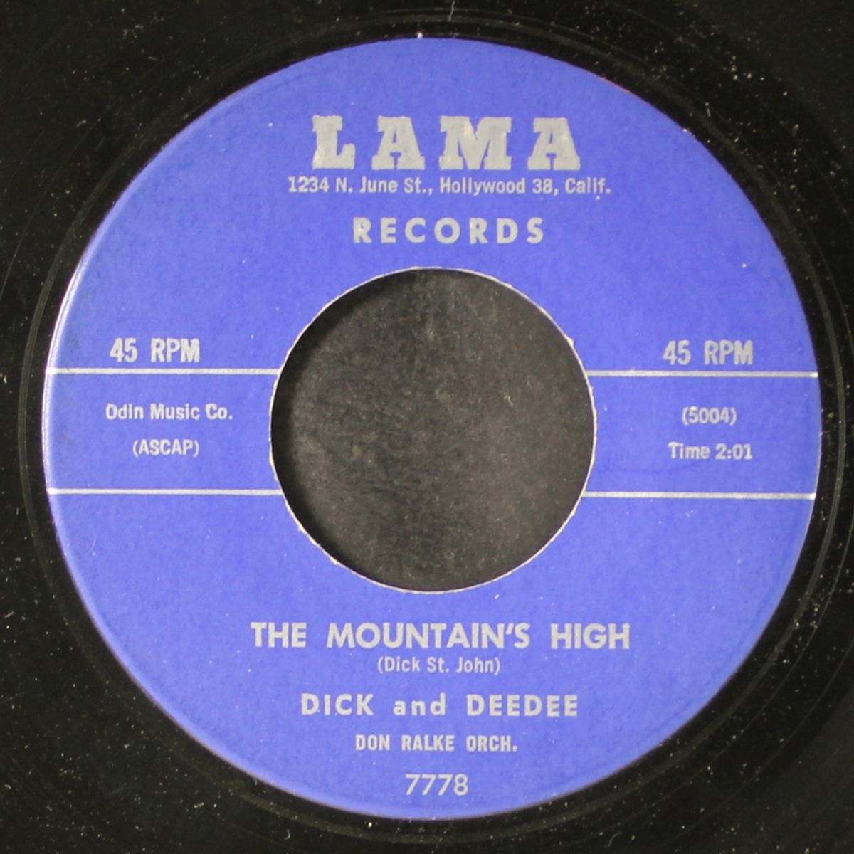 the mountain's high / i want someone by DICK & DEEDEE