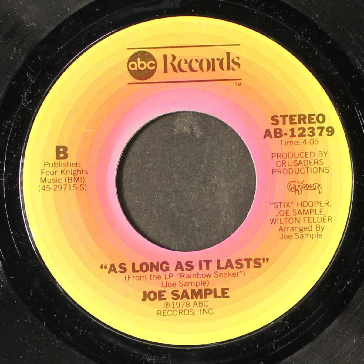 melodies of love / as long as it lasts by JOE SAMPLE