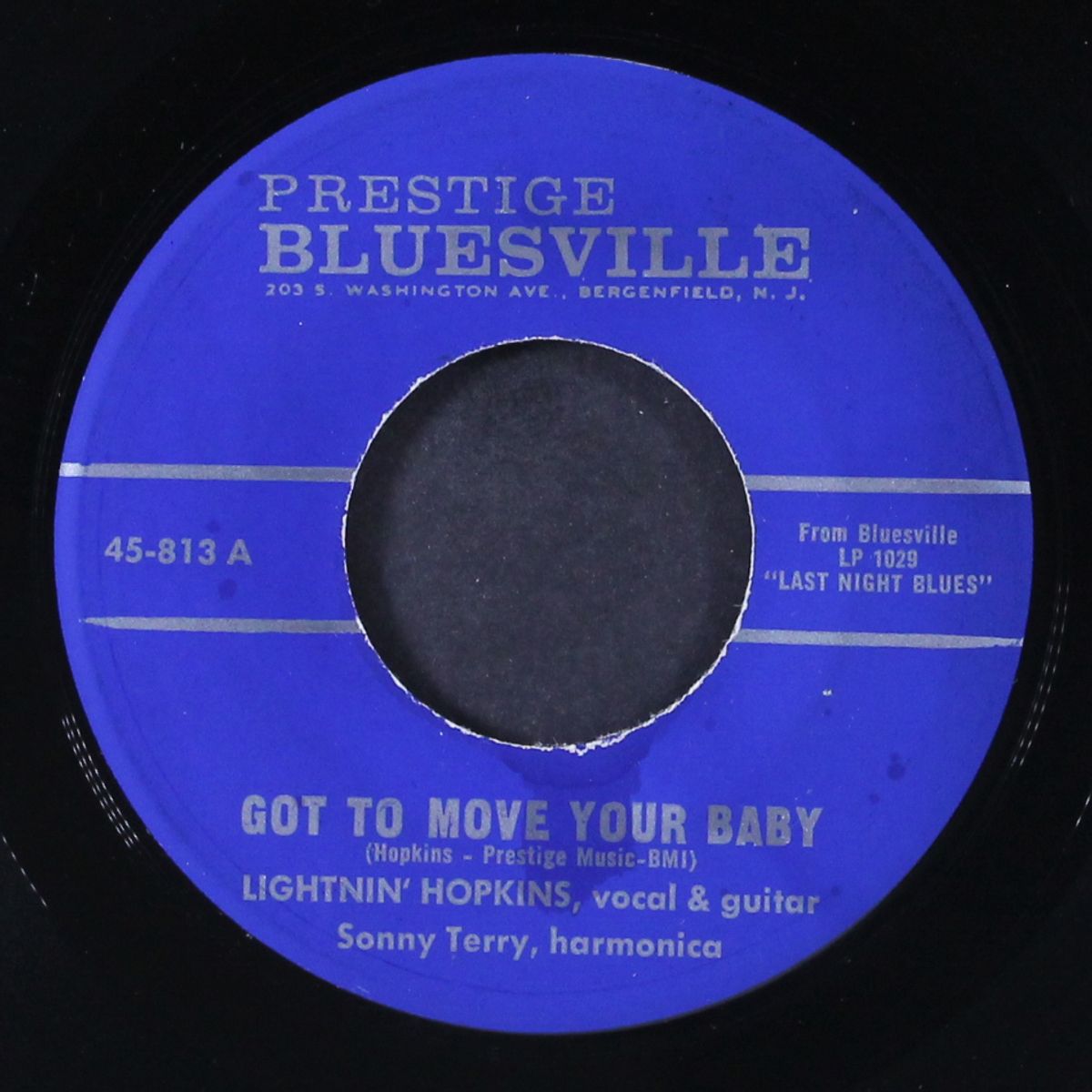 got to move your baby / so sorry to leave you by LIGHTNIN' HOPKINS