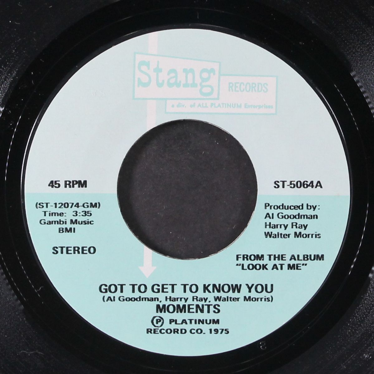 got to get to know you / i feel so good again by MOMENTS