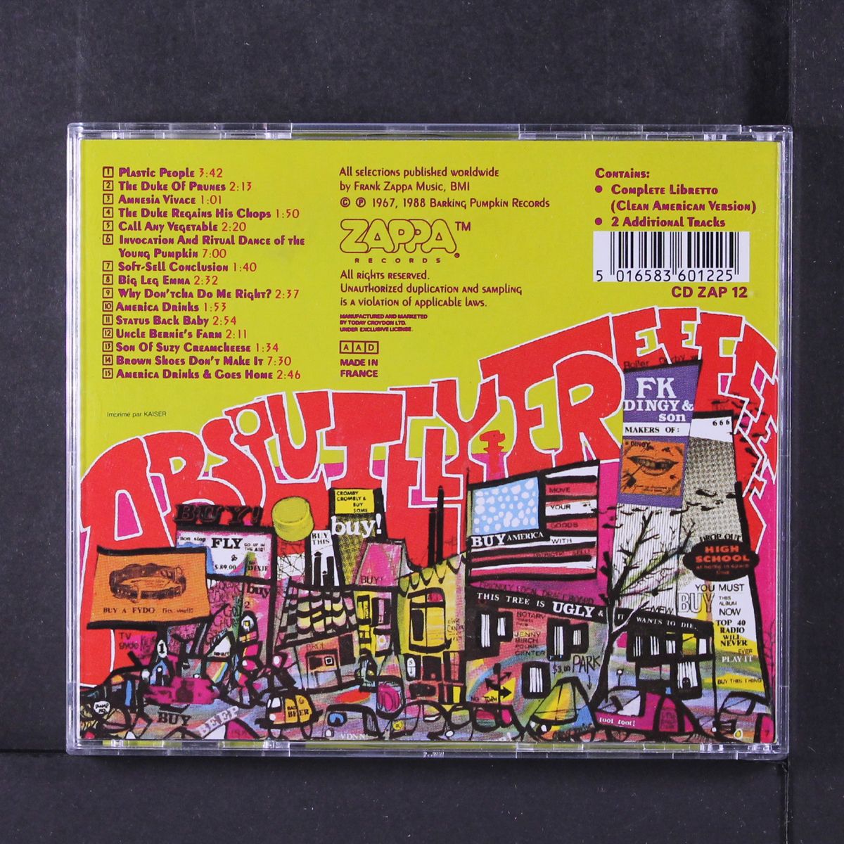 absolutely free by ZAPPA / MOTHERS