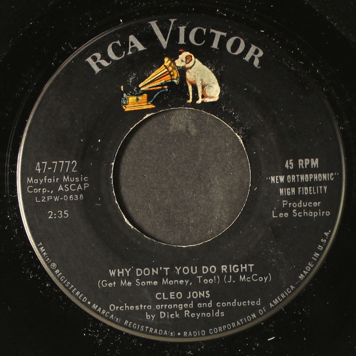 why don't you do right / a little older than young by CLEO JONS