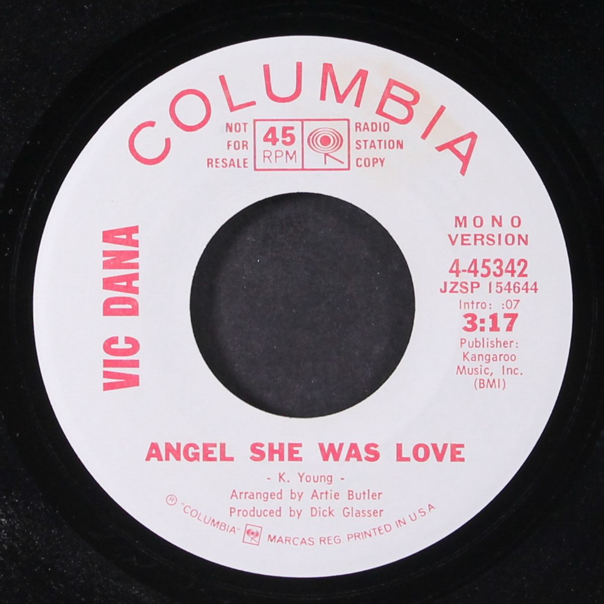 angel she was love by VIC DANA