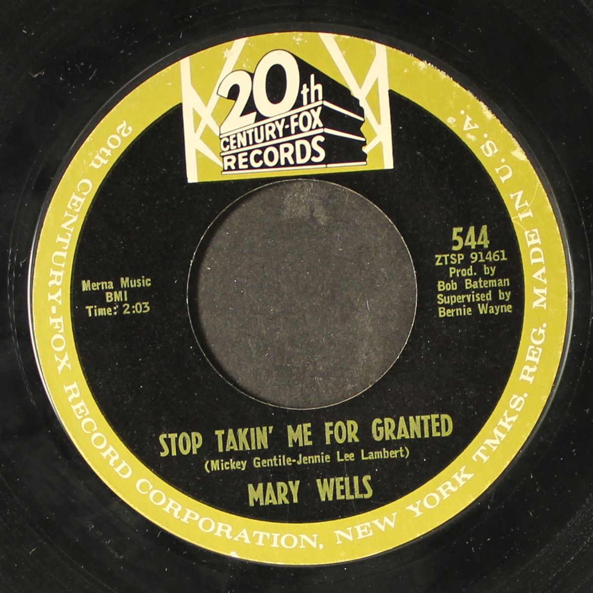 ain't it the truth / stop takin' me for granted by MARY WELLS