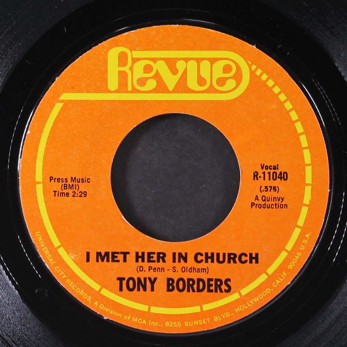 i met her in church / what kind of spell by TONY BORDERS