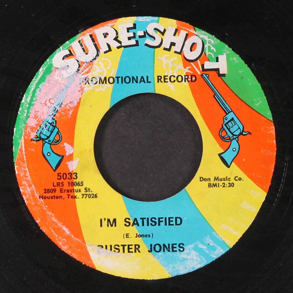 you know what to do / i'm satisfied by BUSTER JONES