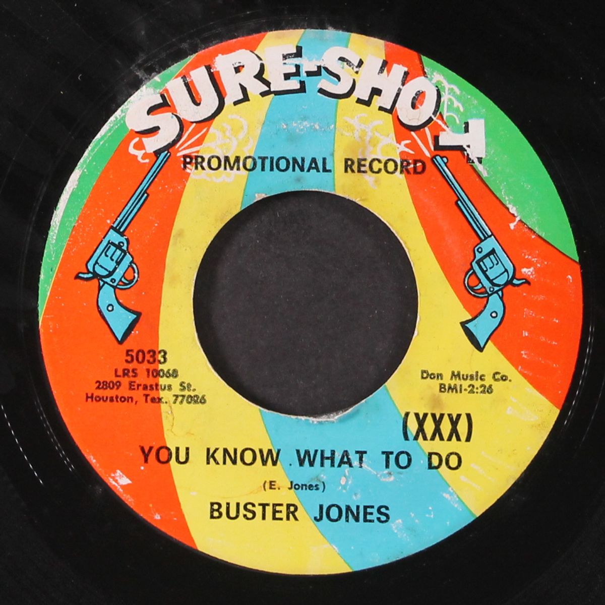 you know what to do / i'm satisfied by BUSTER JONES