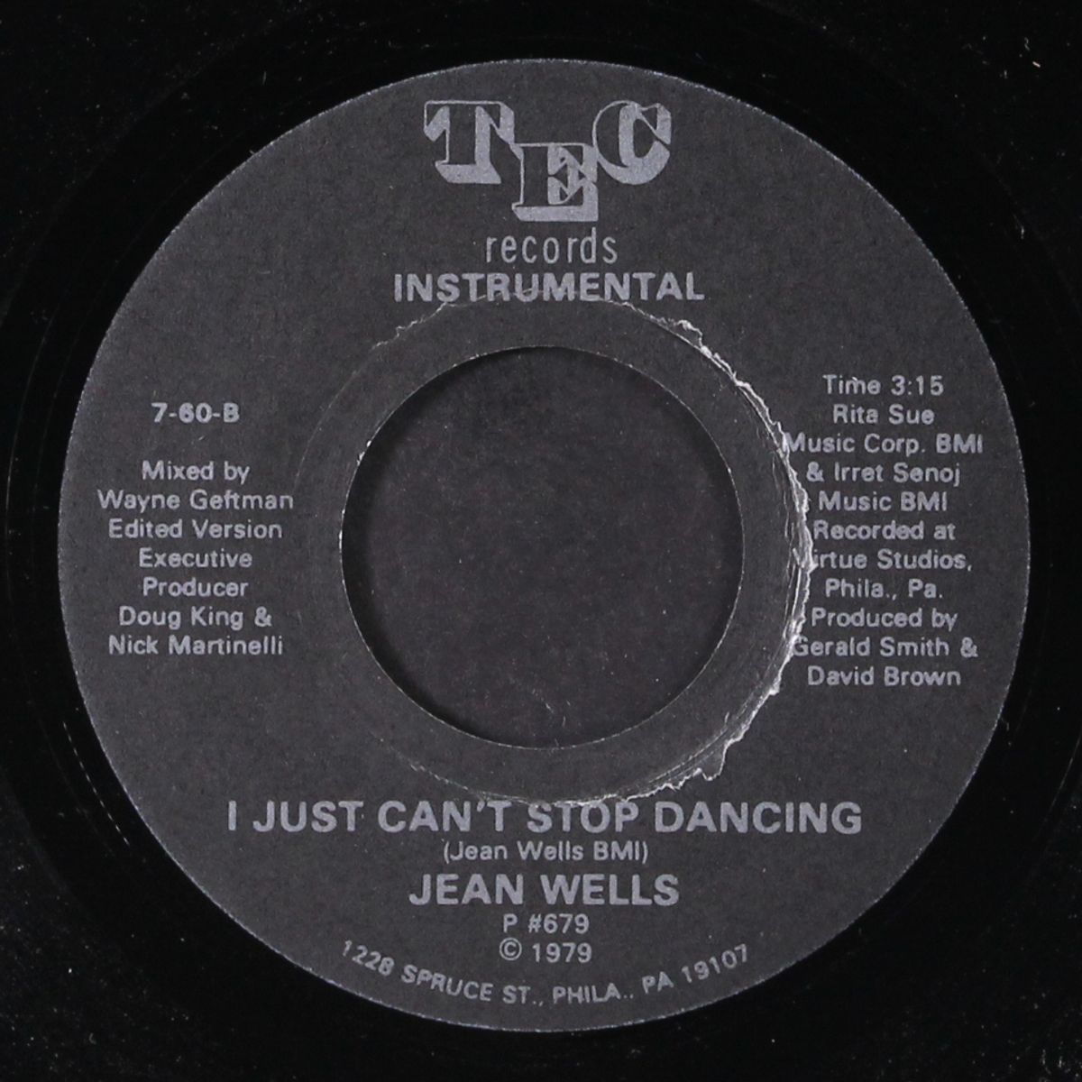 i just can't stop dancing / instrumental by JEAN WELLS