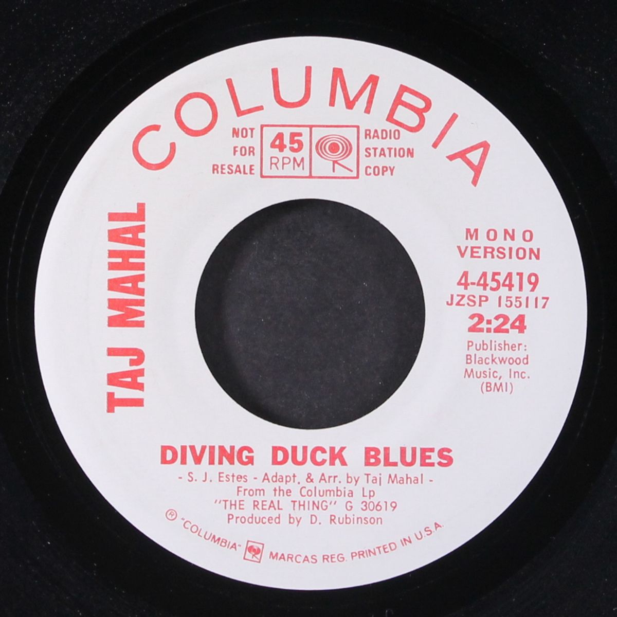 diving duck blues / mono by TAJ MAHAL