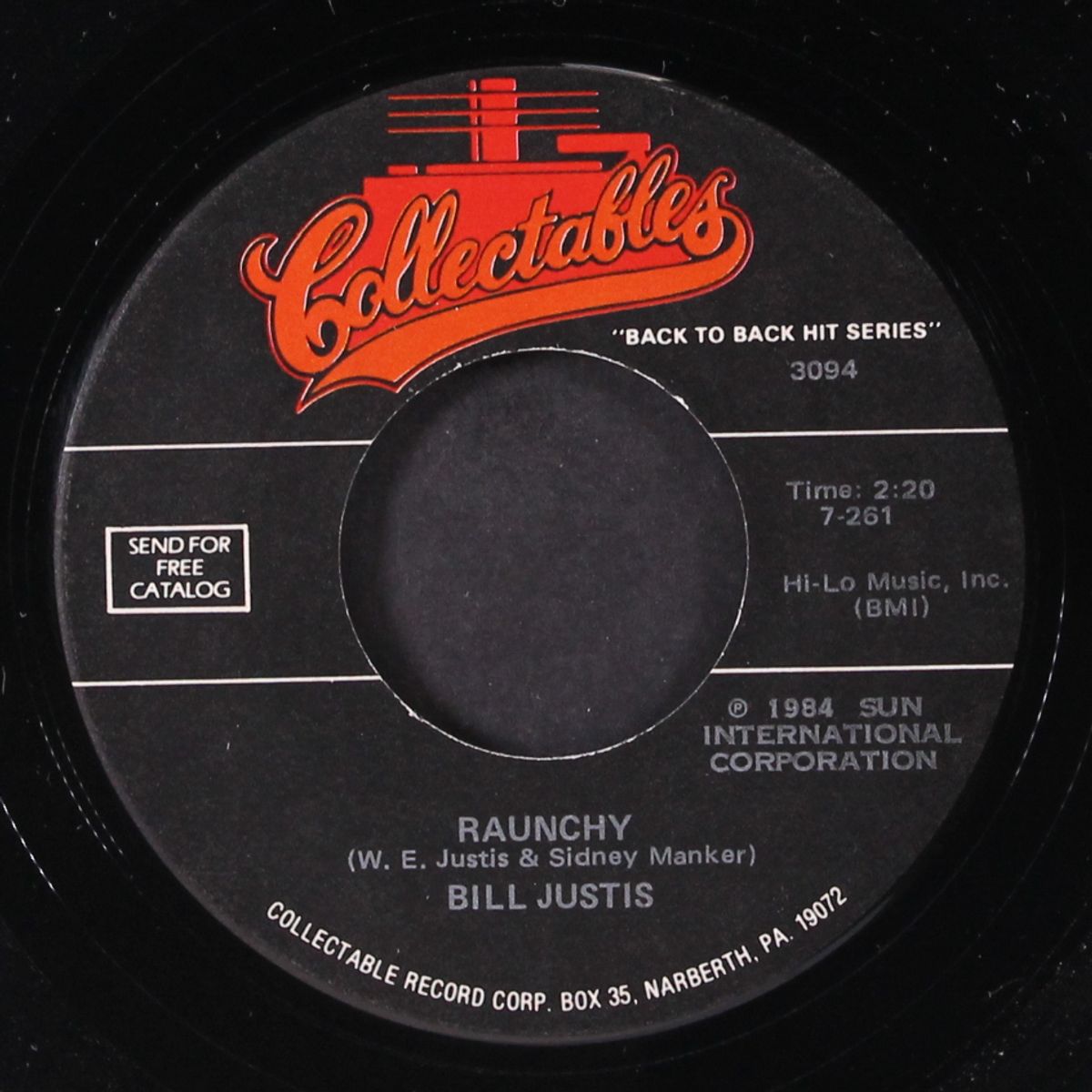 raunchy / breathless by BILL JUSTIS / JERRY LEE LEWIS
