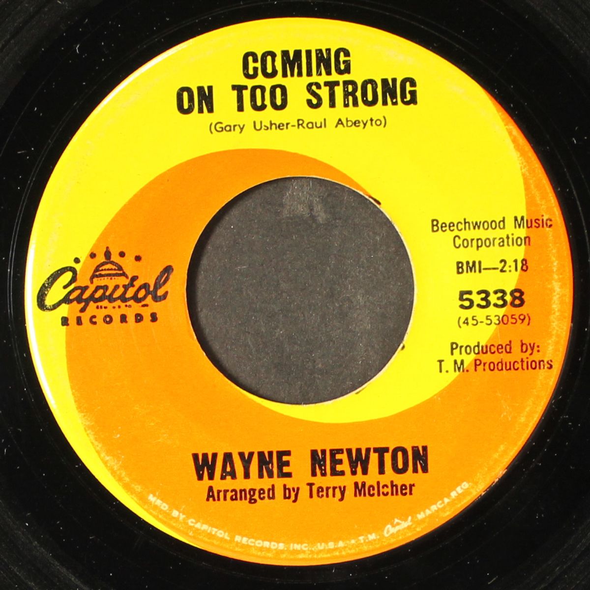 coming on too strong by WAYNE NEWTON