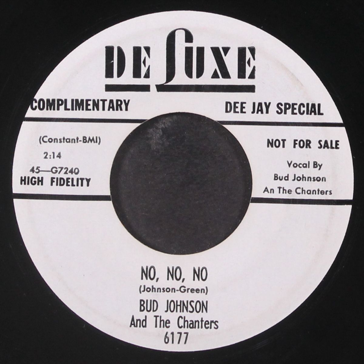 over the rainbow / no, no, no by BUD JOHNSON & CHANTERS