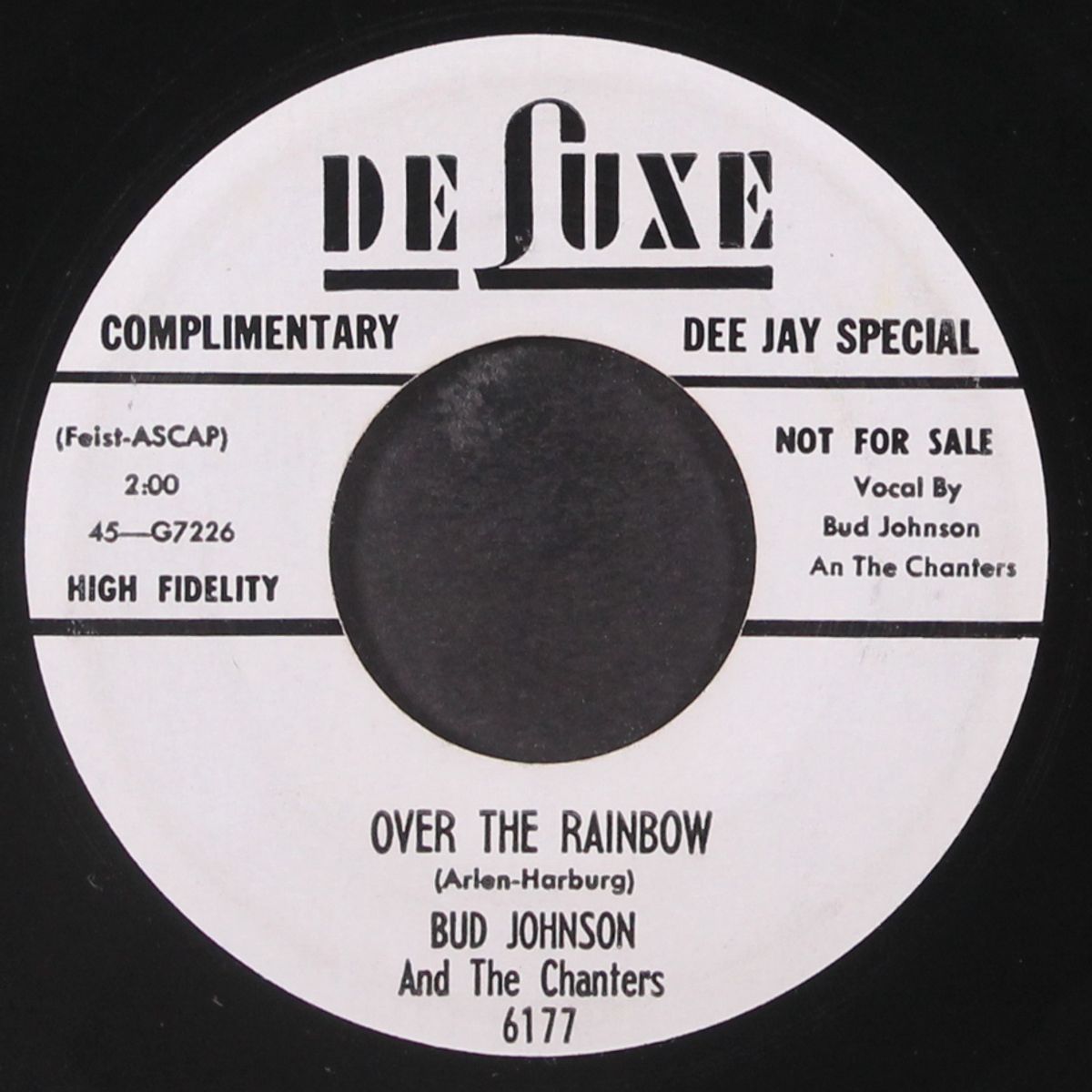 over the rainbow / no, no, no by BUD JOHNSON & CHANTERS