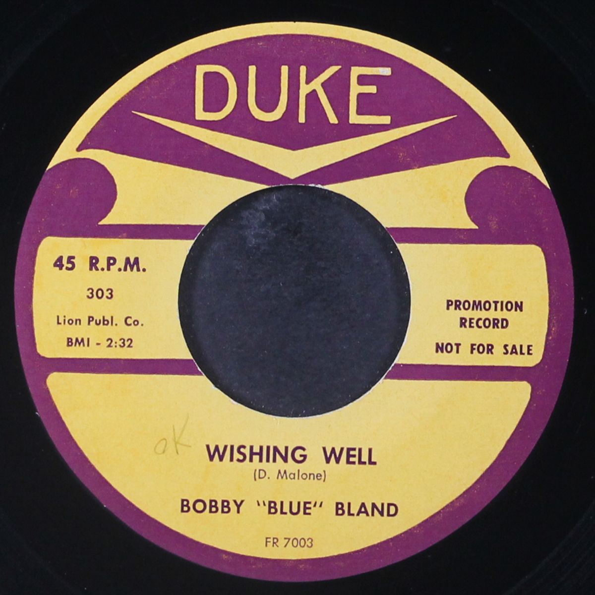 i'm not ashamed / wishing well by BOBBY BLAND