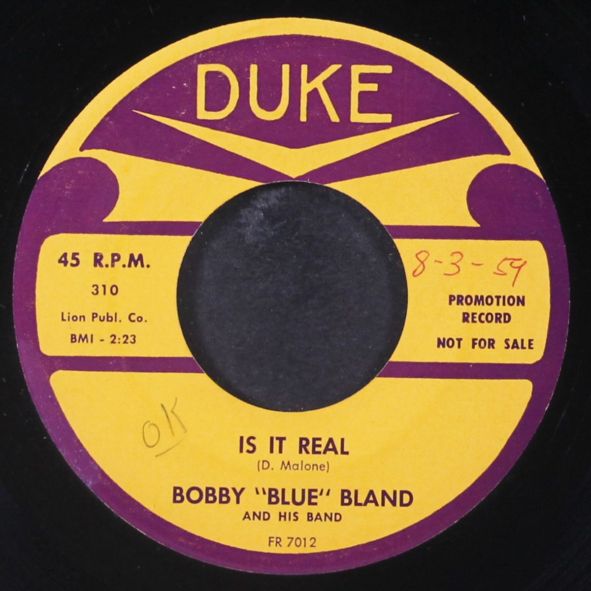 is it real / someday by BOBBY BLAND