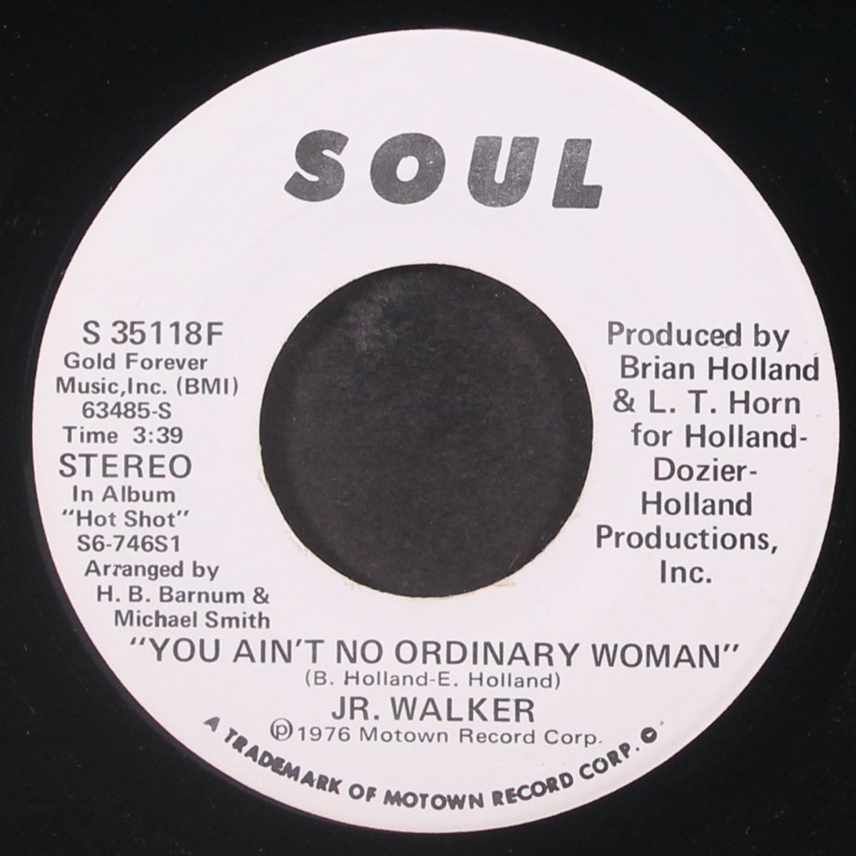 you ain't no ordinary woman / same by JR. WALKER