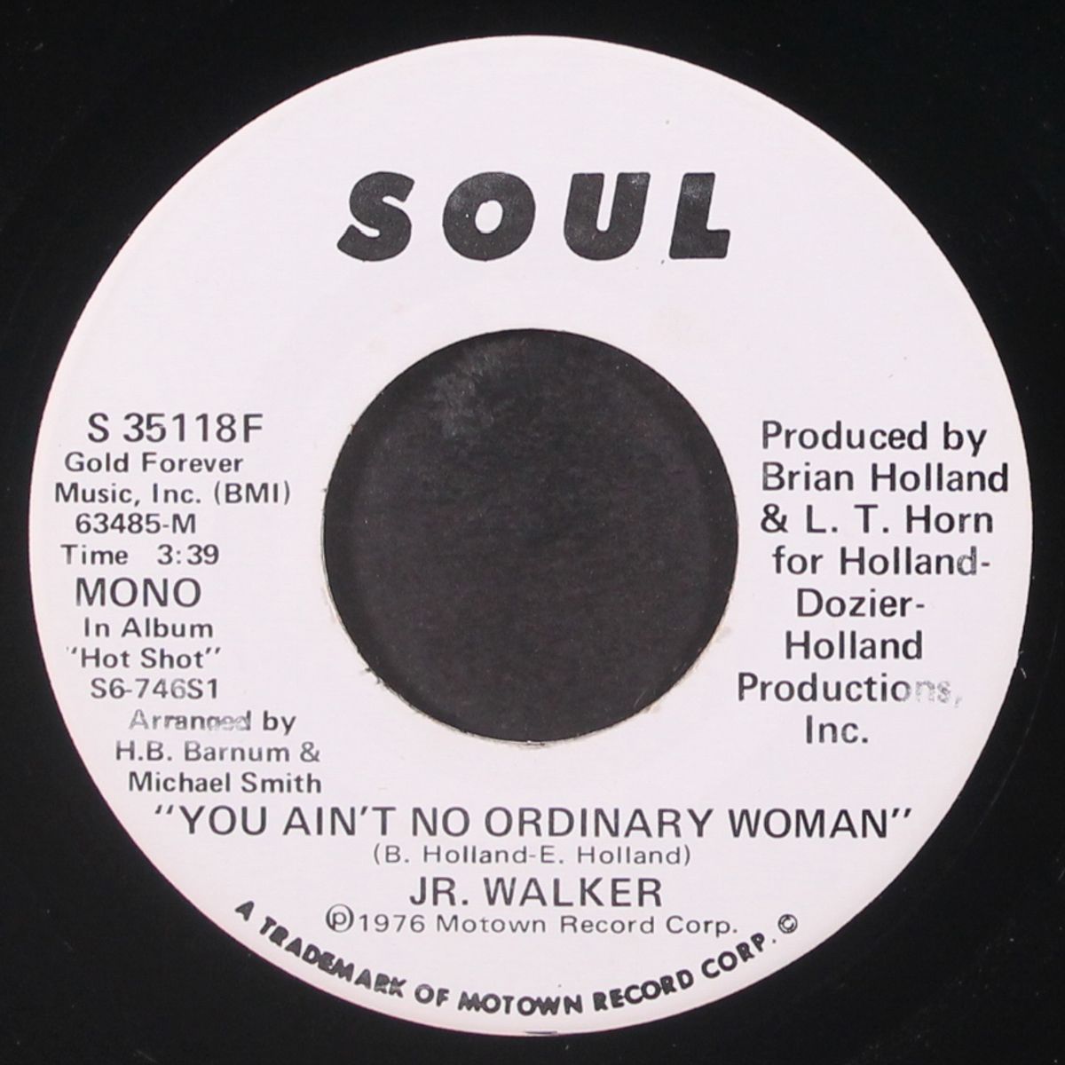 you ain't no ordinary woman / same by JR. WALKER