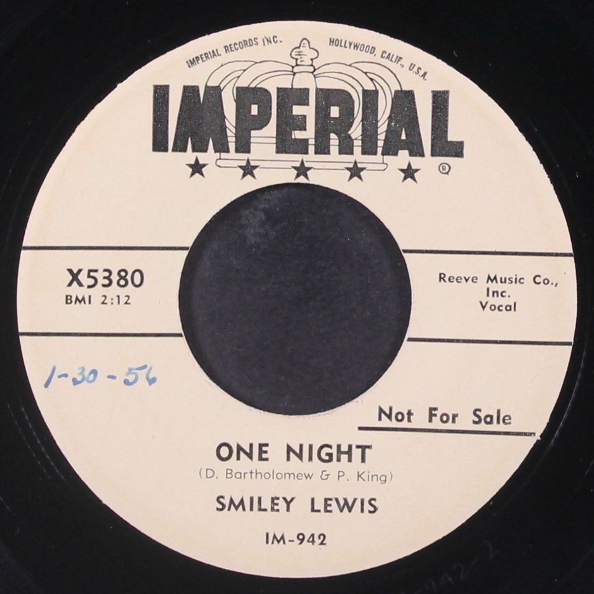 one night / ain't gonna do it by SMILEY LEWIS