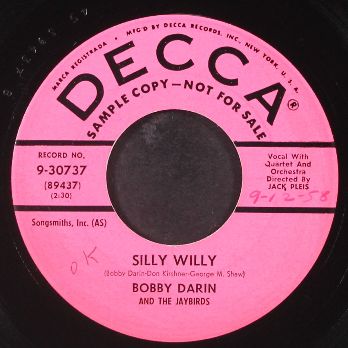 dealer in dreams / silly willy by BOBBY DARIN