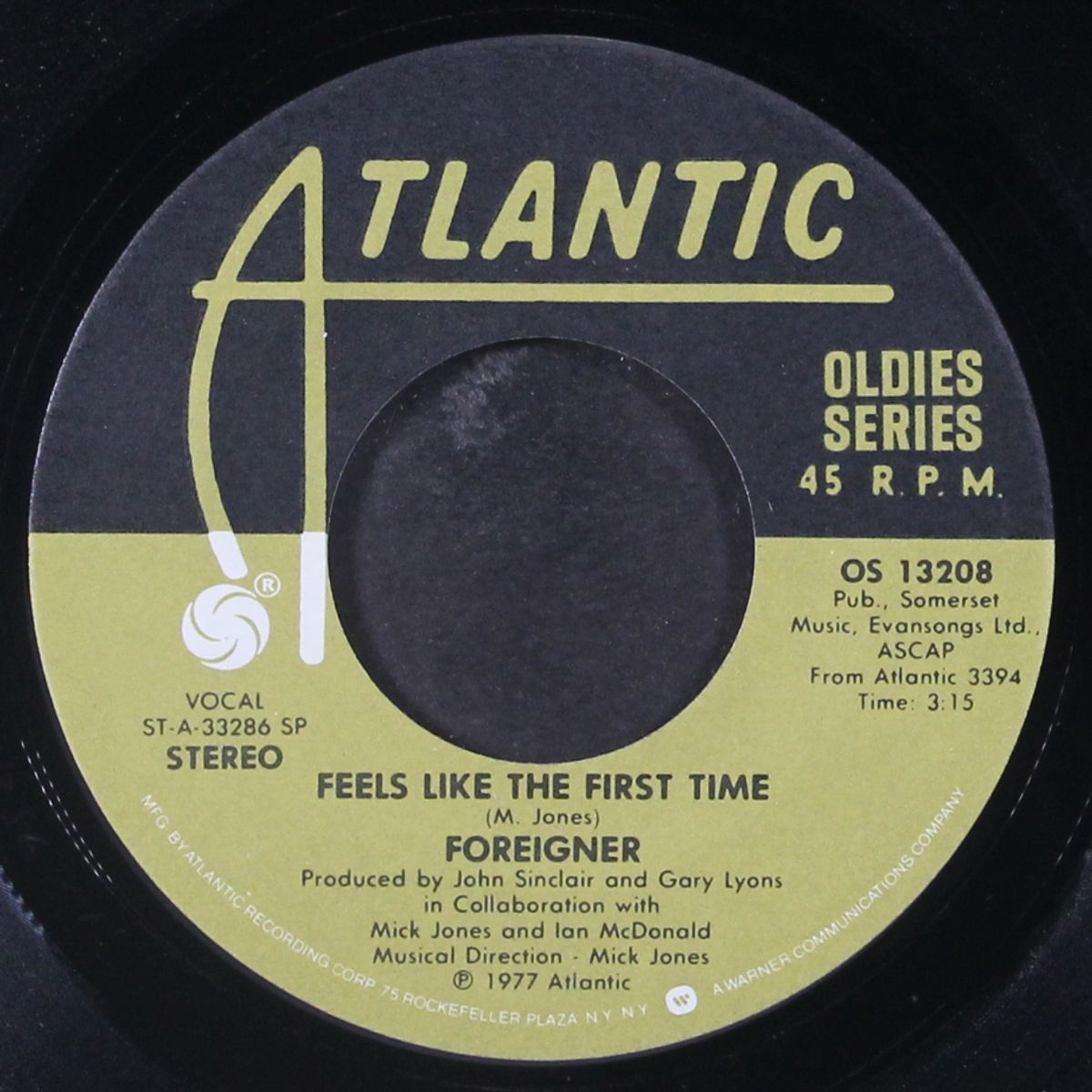 cold as ice / feels like the first time by FOREIGNER