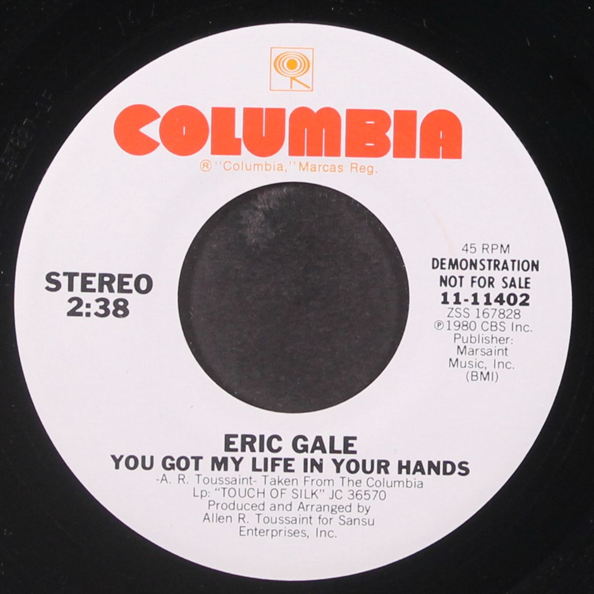 with you i'm born again / you got my life in your hands by ERIC GALE