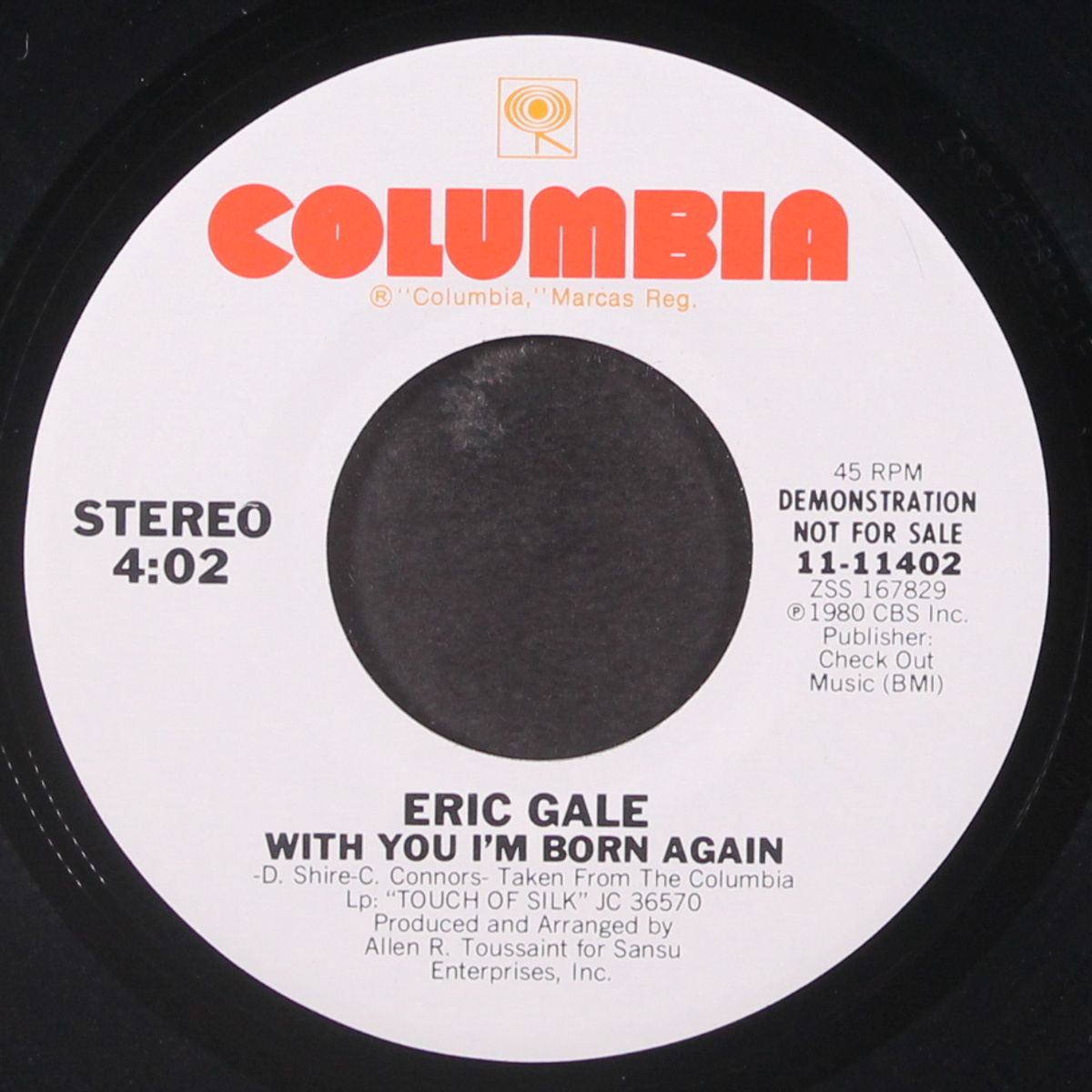 with you i'm born again / you got my life in your hands by ERIC GALE